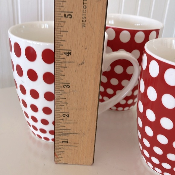 Maxwell & Williams “Speckle Red” Porcelain Mugs, Set Of 3, 10 Ounces - Picture 8 of 11